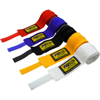Bandes de boxe en coton 2Punch pour MMA et boxe, pliées et prêtes à être enfilées, avec logo visible sur la bande