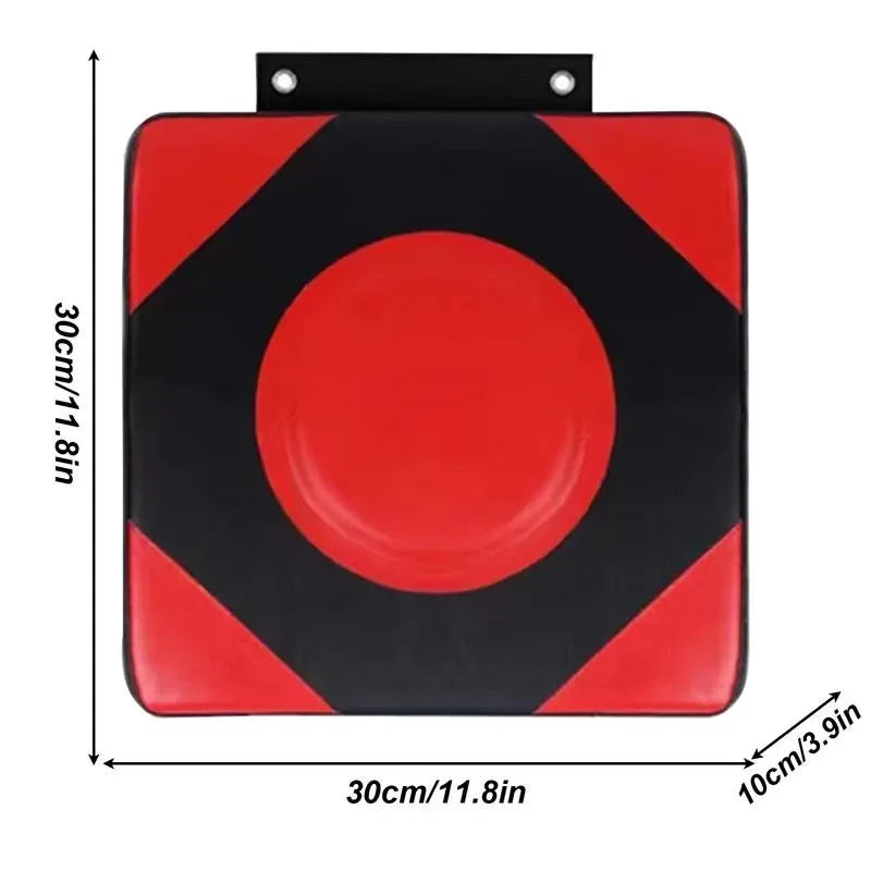 Cible de boxe murale intelligente 2Punch pour entraînement à domicile, avec surface rembourrée et capteurs de frappe intégrés.