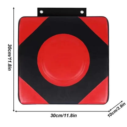 Cible de boxe murale intelligente 2Punch pour entraînement à domicile, avec surface rembourrée et capteurs de frappe intégrés.